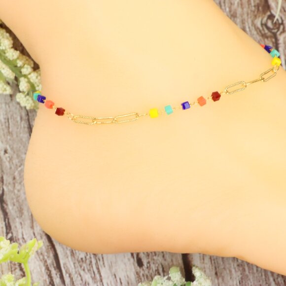 "Dainty Anklet for Women – Elegant Everyday Jewelry & Perfect Gift | MLCRC1220 - Picture 6 of 10